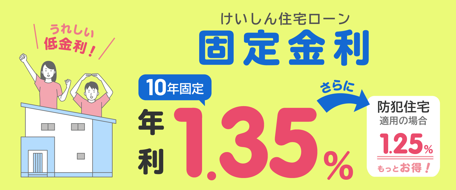 けいしん住宅ローン固定金利キャンペーン